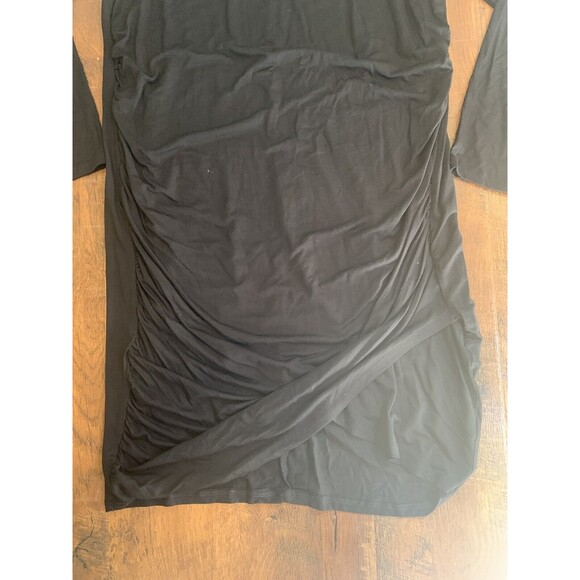 Torrid Dress Women's 1X Black Long Sleeve Midi Super Soft Cinched Bodycon - Picture 3 of 6